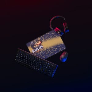Scorched Gaming Desk mat