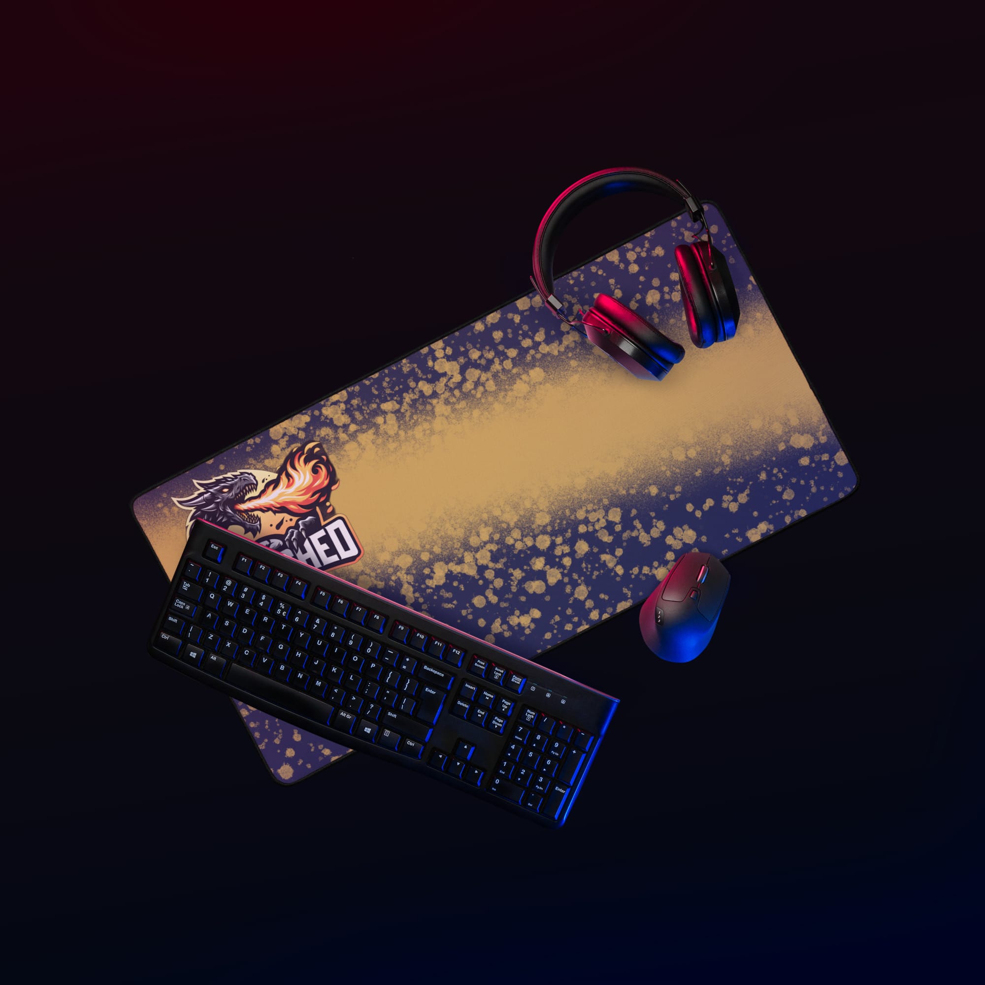 Scorched Gaming Desk mat - Image 3